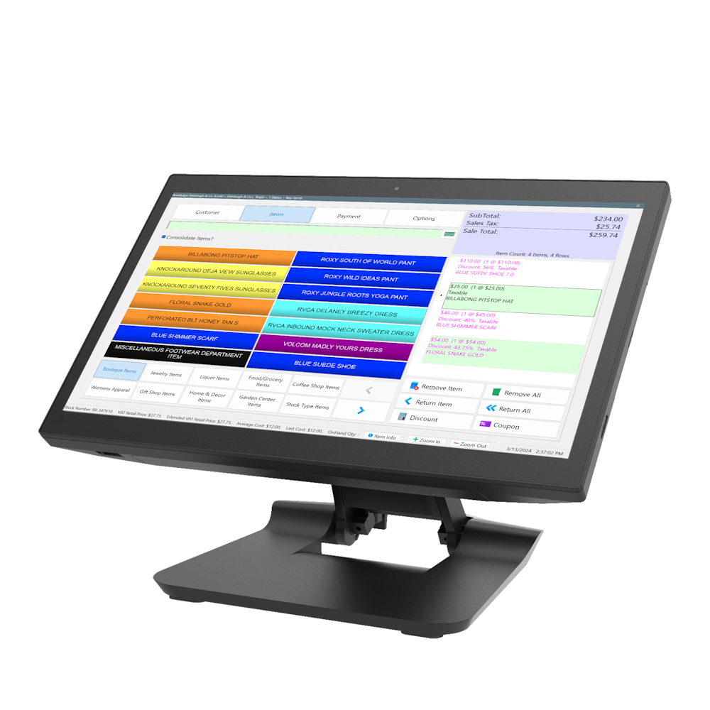 The Ascent - 15.6 Inch All-in-One Touchscreen POS Terminal