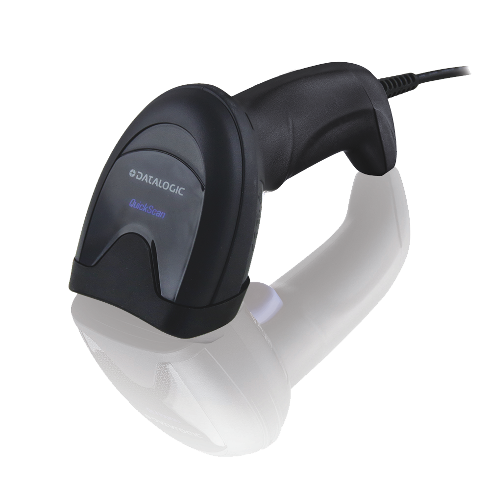 Datalogic QD2500 Quickscan 2D Barcode Scanner with Stand, Black