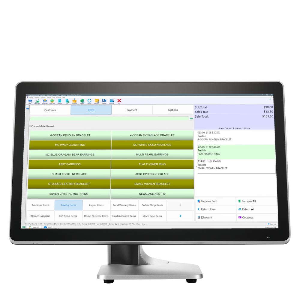 Audrey A7 All-in-One 21.5" Touchscreen POS Terminal