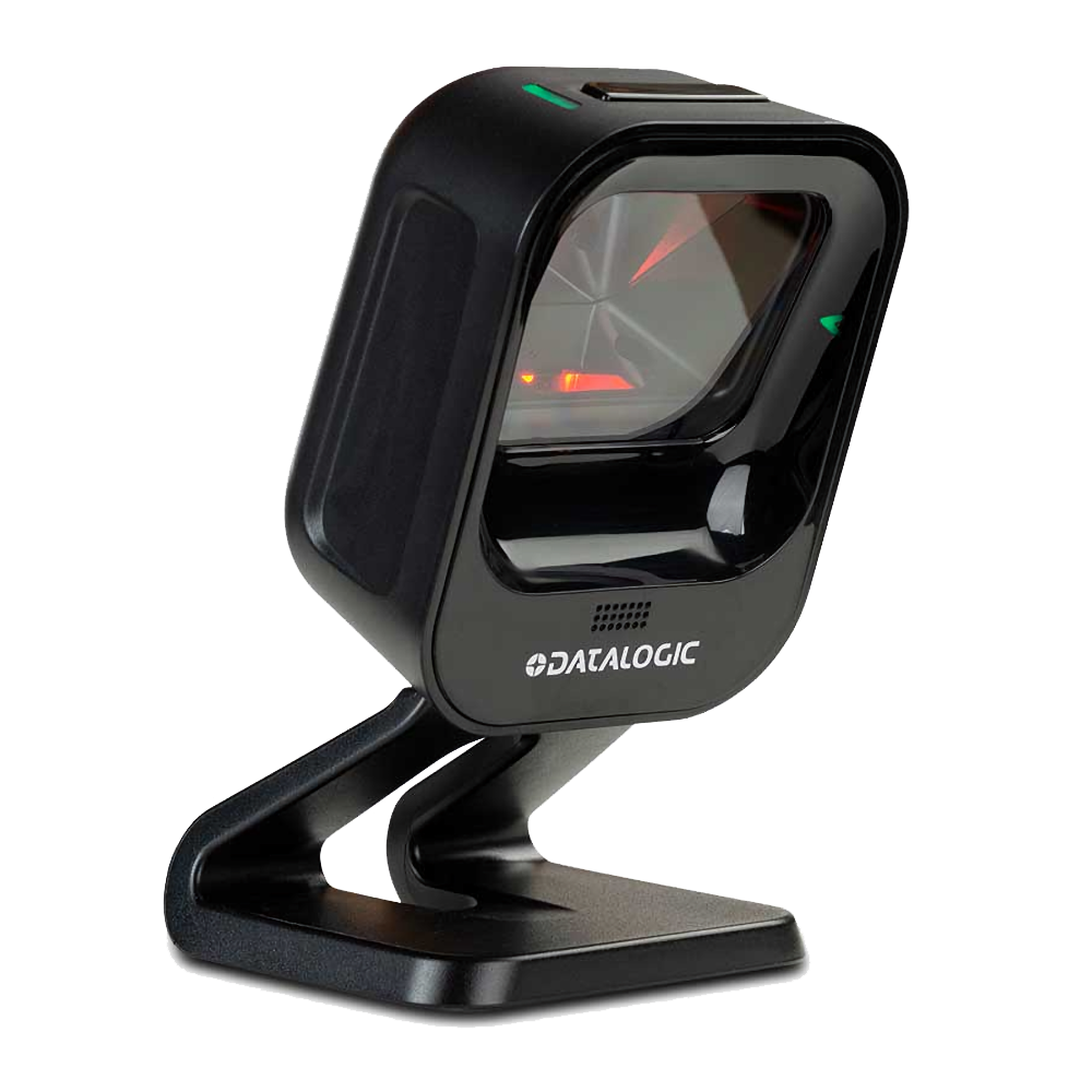 Datalogic Magellan 900i 2D/QR Barcode Scanner with Stand, Black