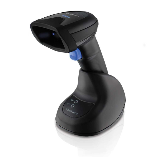 Datalogic Wireless Bluetooth 2D Barcode Scanner with Stand, Black