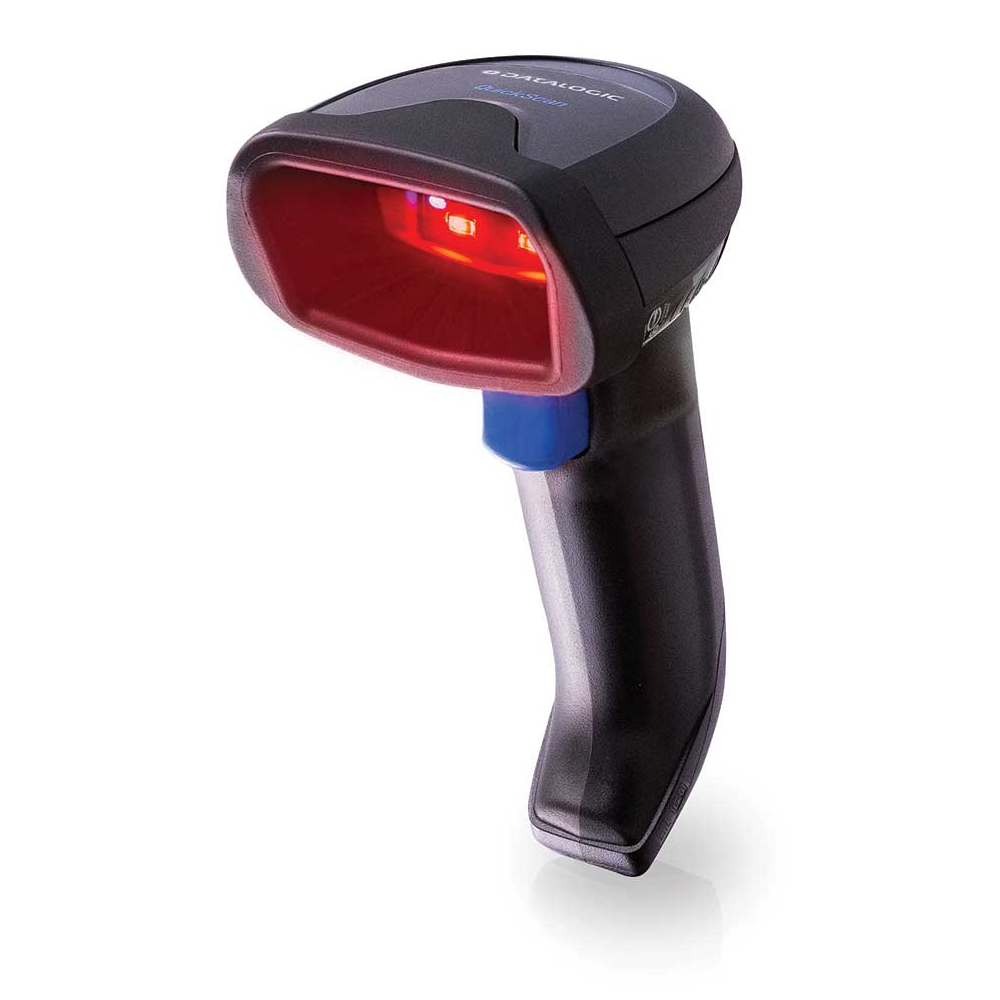 Datalogic Wireless Bluetooth 2D Barcode Scanner with Stand, Black